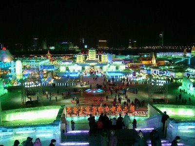 Фестивал ледяных скульптур в Китае